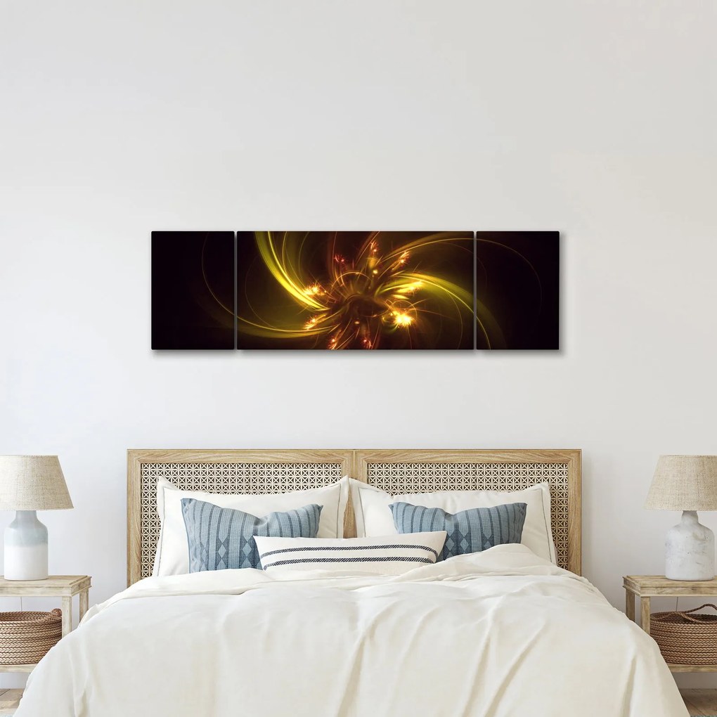 Obraz - abstrakcja śmigieł (170x50 cm)