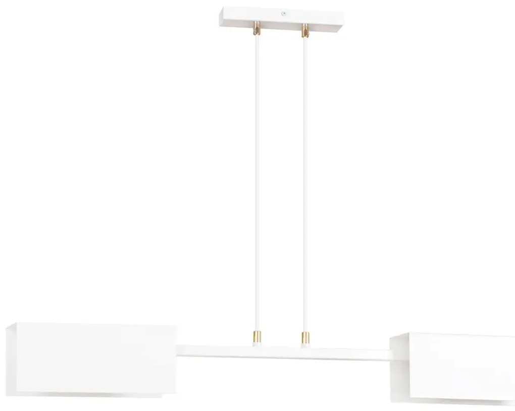Biała loftowa lampa wisząca z regulacją - D018 E6-F35