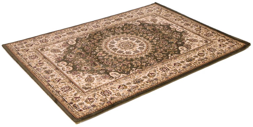 Dywan klasyczny Venezia Ornament Kremowo Zielony 80 cm x 300 cm