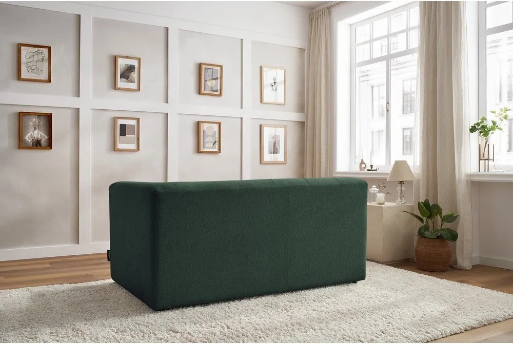 Ciemnozielony moduł sofy (prawostronny) Kleber – Bobochic Paris