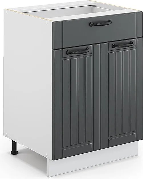 Szafka dolna do kuchni antracytowy domek wiejski 60x51.6x82 fame-line