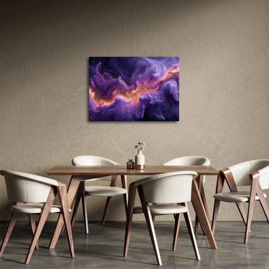 Obraz - Fioletowa Mgławica (70x50 cm)