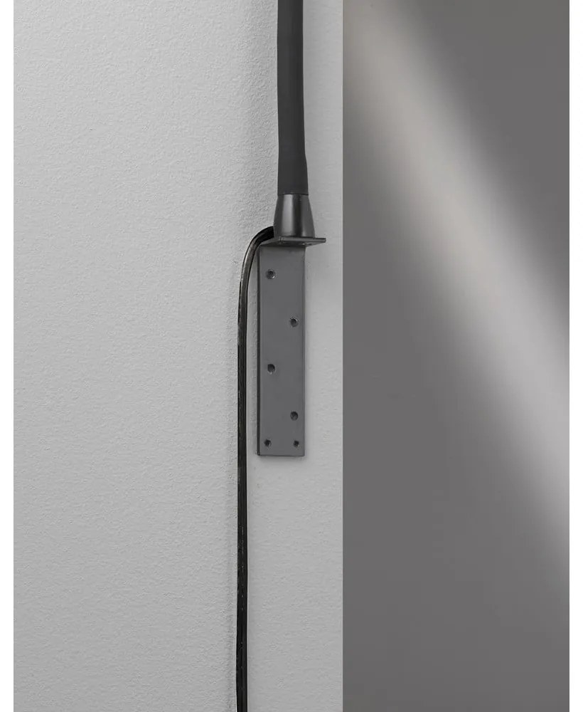 Czarna metalowa lampa punktowa LED ze ściemniaczem Raik – Fischer & Honsel