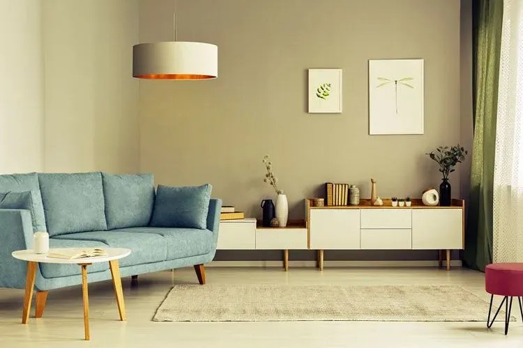 Elegancka lampa wisząca z abażurem 60 cm - G8-K09