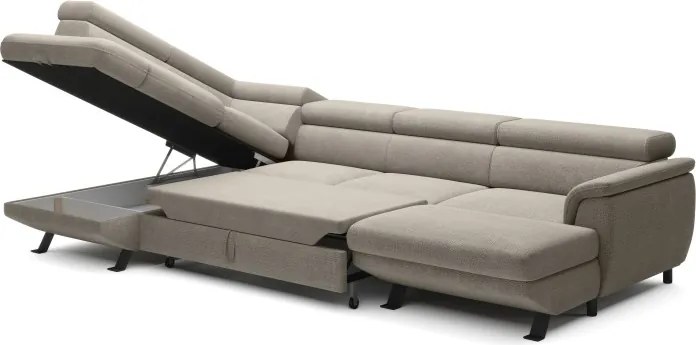 Narożnik RAVEN XL wolnostojący z funkcją spania tkanina Artico 37431 Nata WERSAL