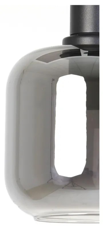 Szara lampa sufitowa z szklanym kloszem ø 21 cm Lekar – Light & Living