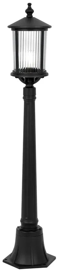 Czarny niski słupek ogrodowy - 3X A451 L0-D78