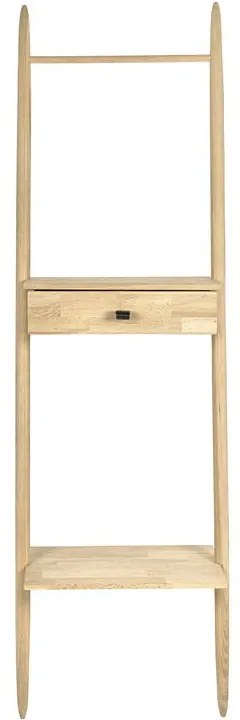 Regał z litego drewna dębowego 30x170 cm Ebern – Villa Collection