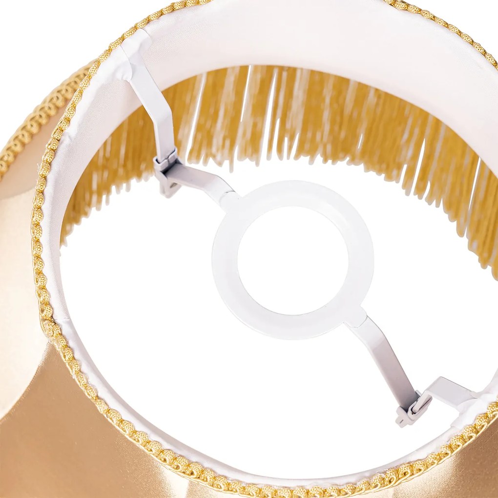 Abażur z tkaniny złoty 30 cm - Granny