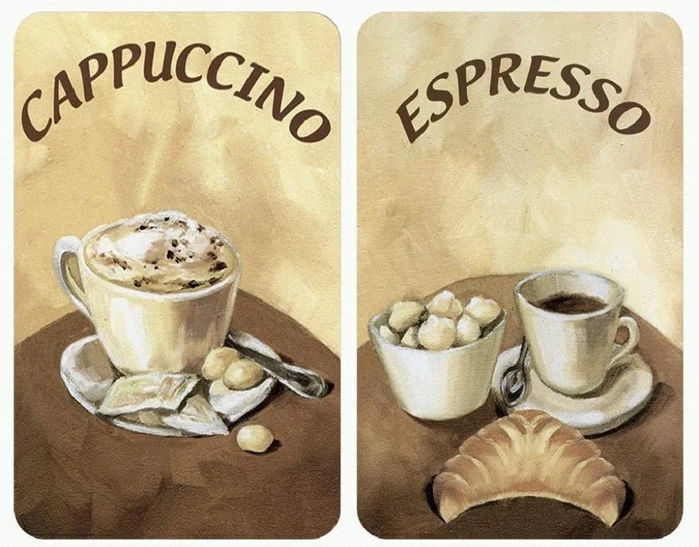 Szklane płyty ochronne COFFEE na kuchenkę – 2 sztuki, WENKO
