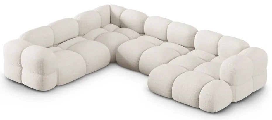 Beżowy narożnik (lewostronny/w kształcie litery U) Loretto – Cosmopolitan Design