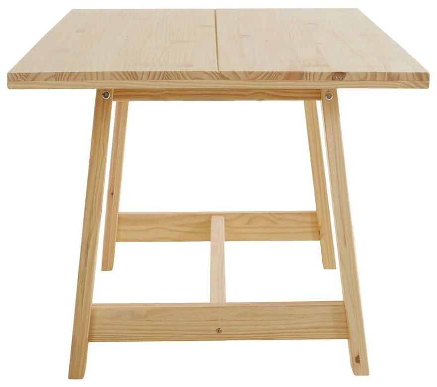 Stół z litego drewna sosnowego w naturalnym kolorze 90x160 cm Derby – Støraa