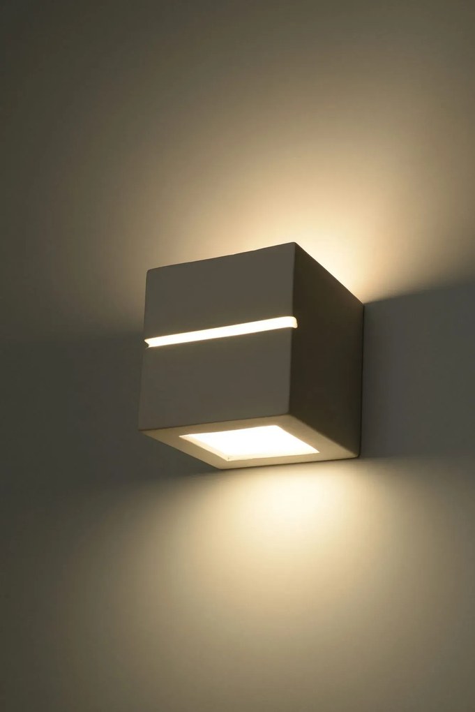 Ceramiczny kinkiet kwadratowy 2X E708 C8-M96
