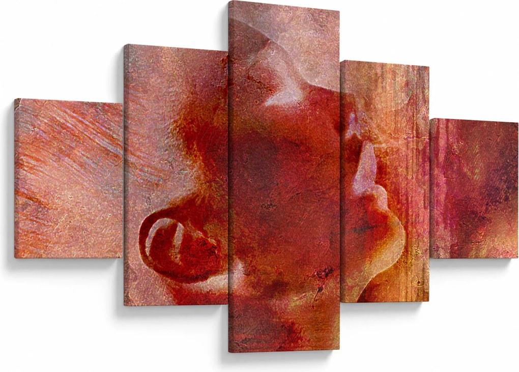 Obraz - Profil twarzy kobiety (125x70 cm)