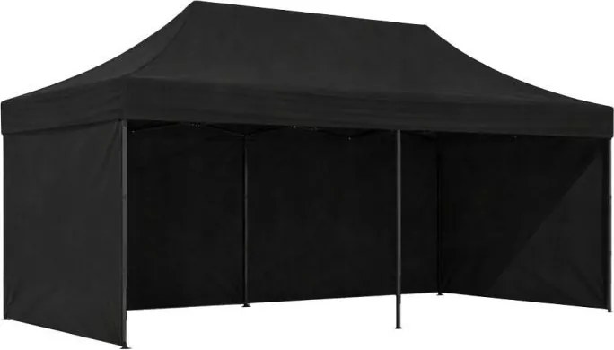 Pawilon ogrodowy 6x3 m czarny FGC1 - namiot eventowy automatyczny, regulowana wysokość
