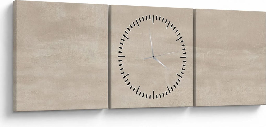 Obraz - Naturalny marmur (z zegarem) (90x30 cm)