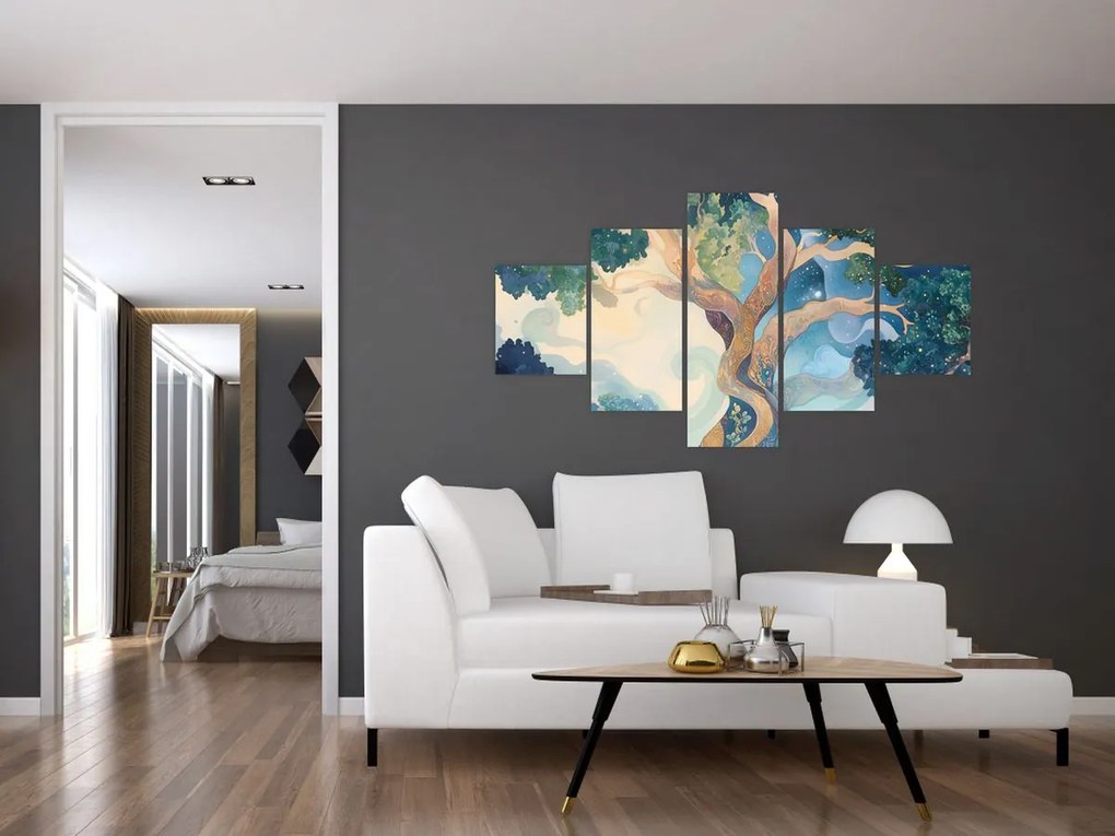 Obraz – Kosmiczne drzewo (125x70 cm)