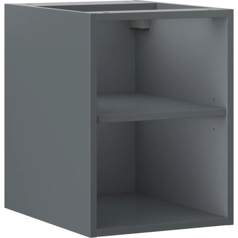 Mexen Box-A szafka otwarta z półką 35 cm, grafit mat - 91AX2-0350-470-0-66