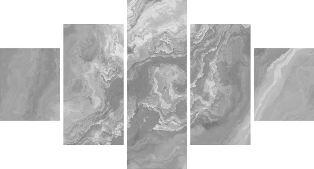 Obraz - Marmur w czerni i bieli (125x70 cm)