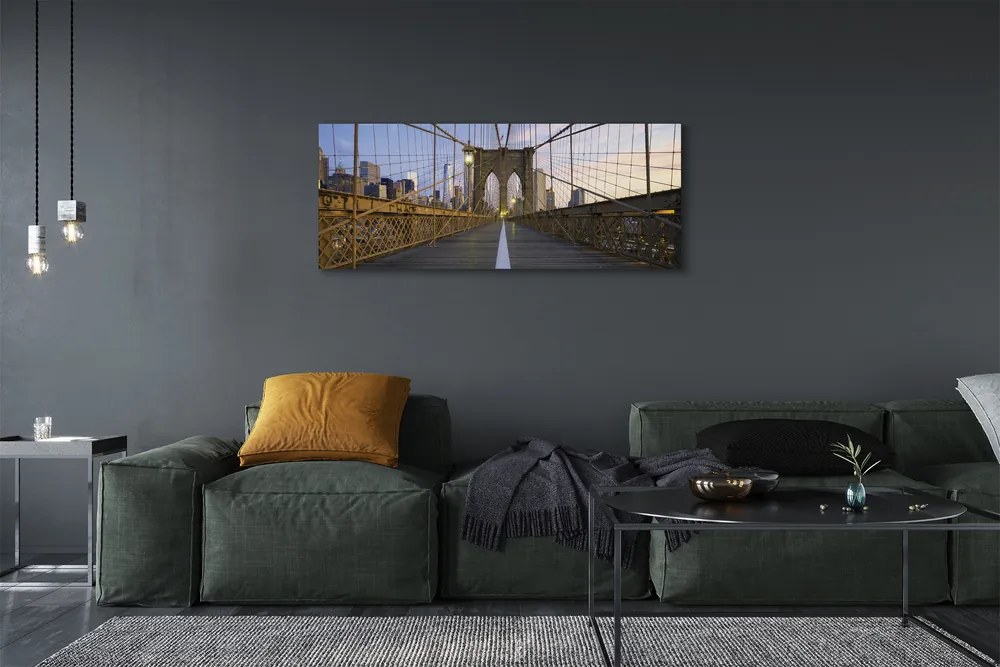 Obraz drukowany na płótnie Skyline o Zachodzie Słońca