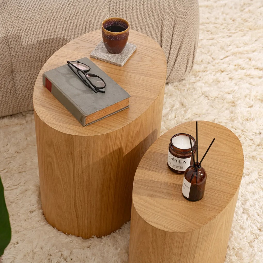 Stół składany Elipse Set Oak, 2 szt.