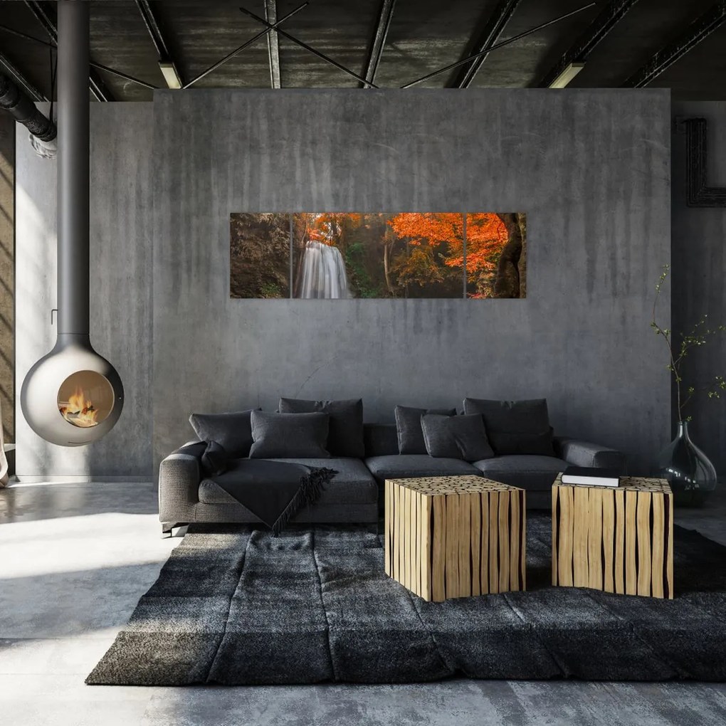 Obraz - Wodospad w Tajlandii (170x50 cm)