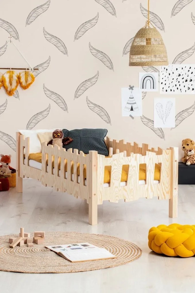 Łóżko dziecięce PIKKO B 80x140 sosna ADEKO STOLARNIA