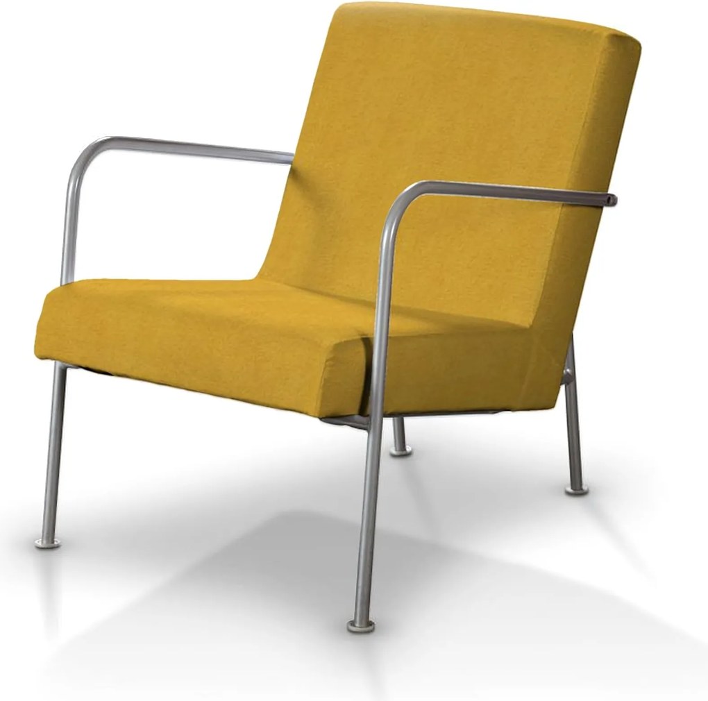 Pokrowiec na fotel Ikea PS kolor żółty tkanina strukturalna