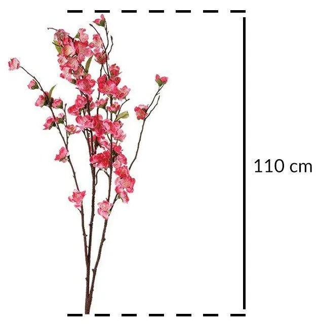 Sztuczne kwiaty do wazonu, Kwitnąca gałązka, 110 cm