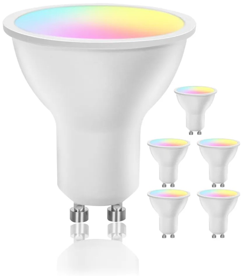 Zestaw 6x ściemnialne żarówki LED GU10/6,5W/230V 2700-6500K Wi-Fi - Aigostar