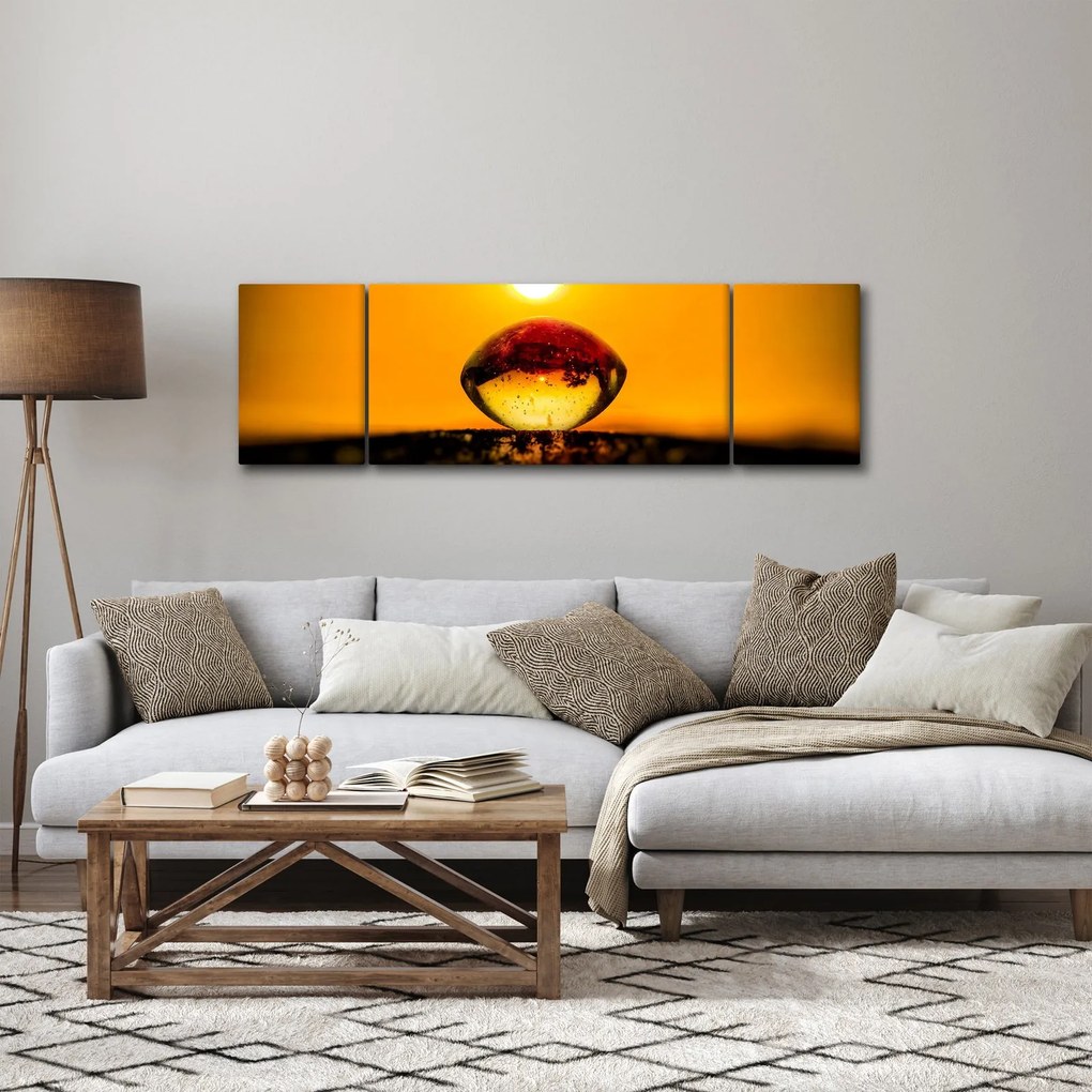 Obraz szklanej kropli (170x50 cm)