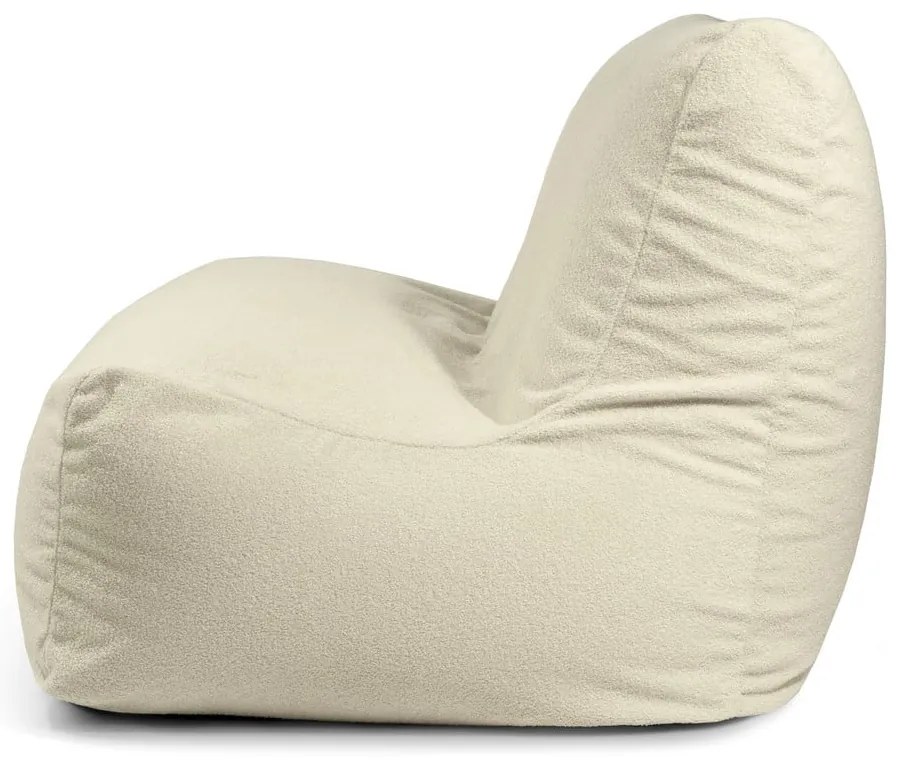 Kremowy worek do siedzenia z materiału bouclé Sofa Seat Lounge – SLOWDOWN