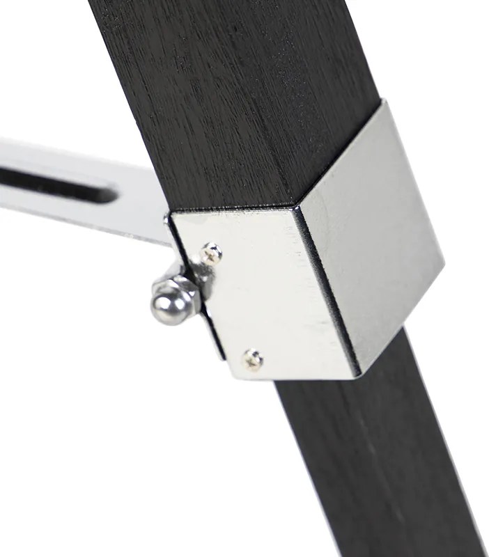 Lampa stojąca czarna bez klosza - Tripod