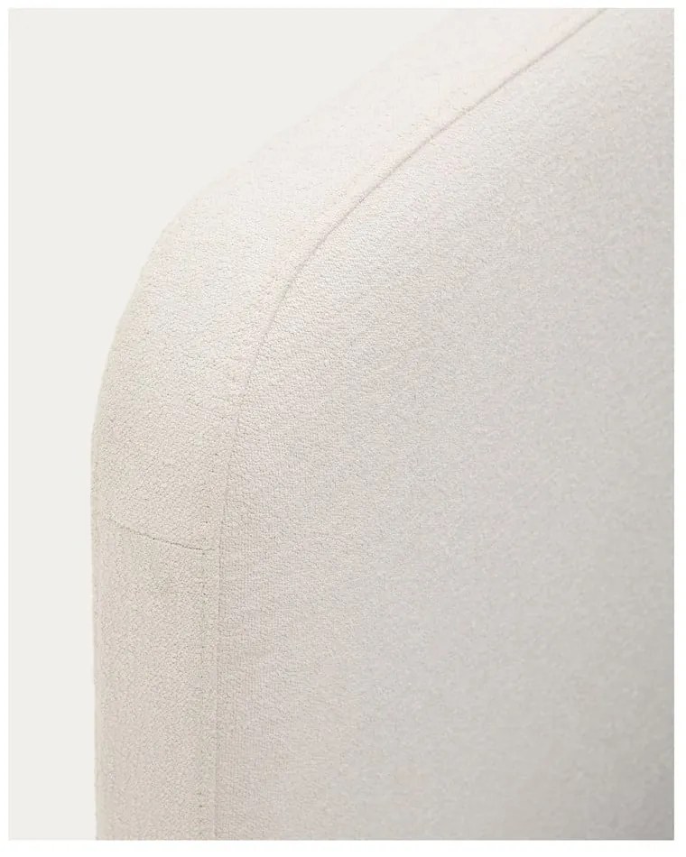 Beżowe tapicerowane łóżko dwuosobowe 180x200 cm Odum – Kave Home