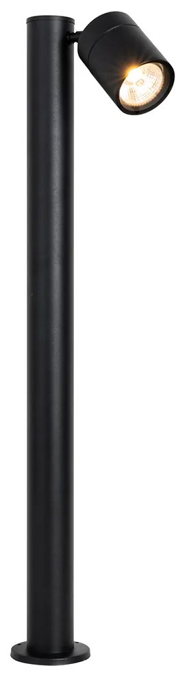Lampa stojąca zewnętrzna czarna 80 cm AR70 regulowana IP44 - Solo