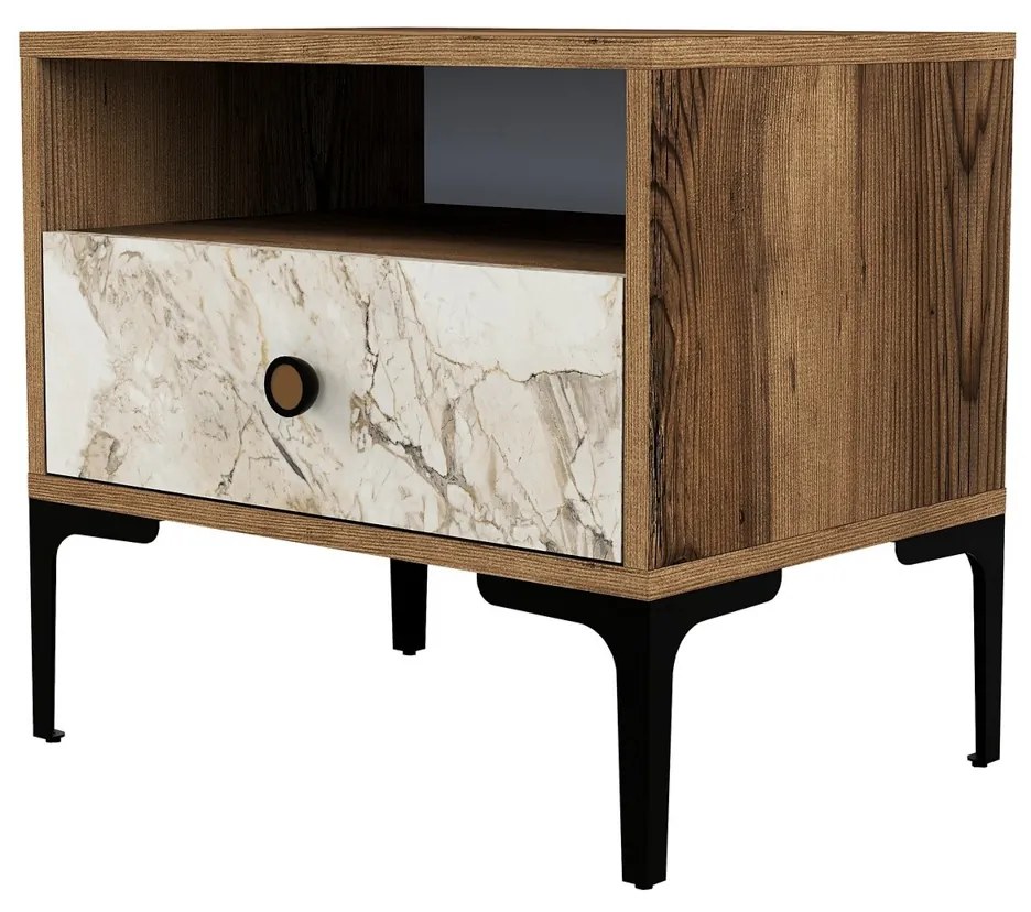 Szafka nocna Lisbon Walnut White