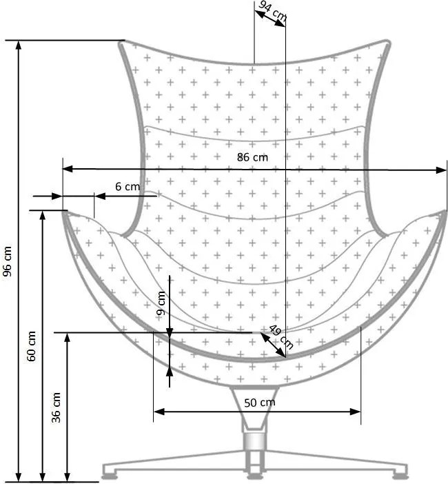 Biały fotel wypoczynkowy ze skóry Luxor