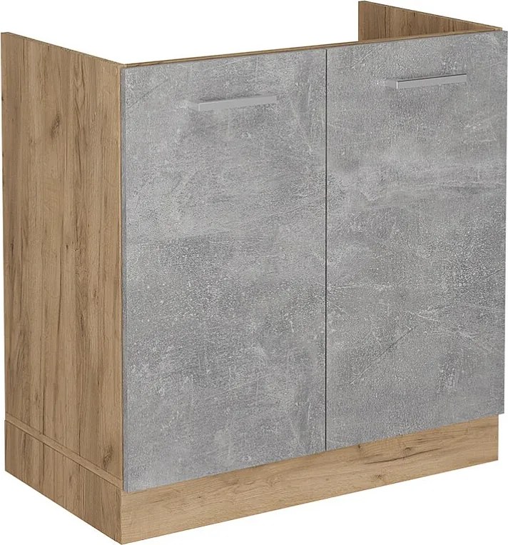 Szafka pod zlew beton 80x46x81.6 r-line