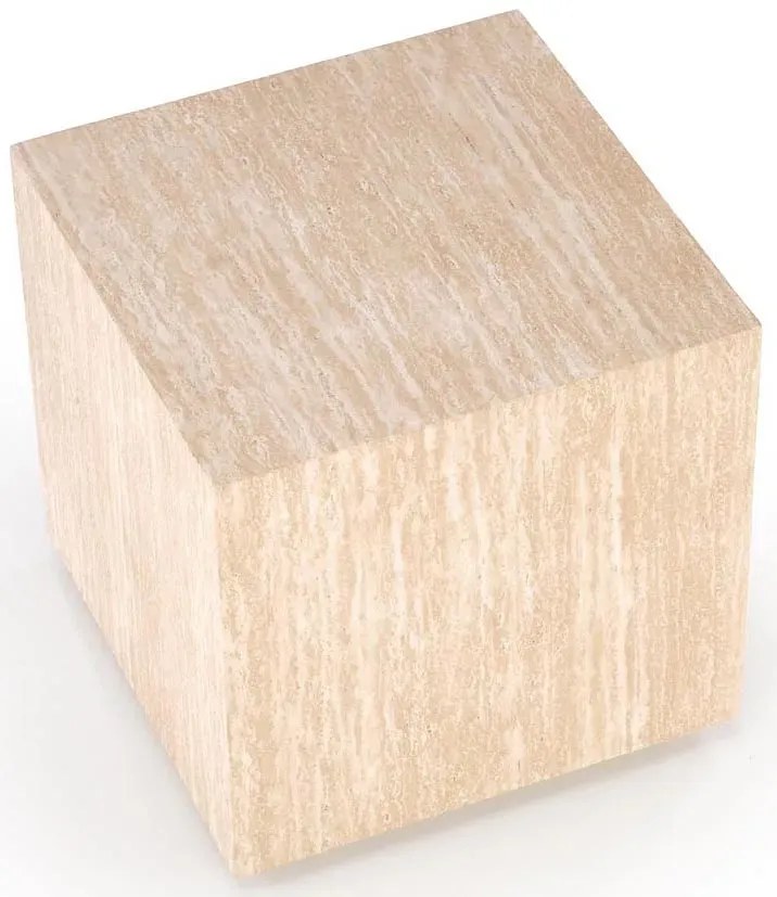 Minimalistyczna kwadratowa ława trawertyn D8-S71