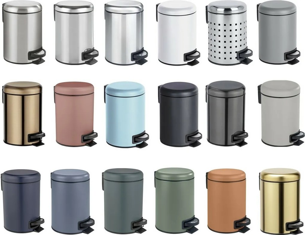 Wenko Kosz na śmieci z pedałem Leman 3 l, stal nierdzewna, 3 l