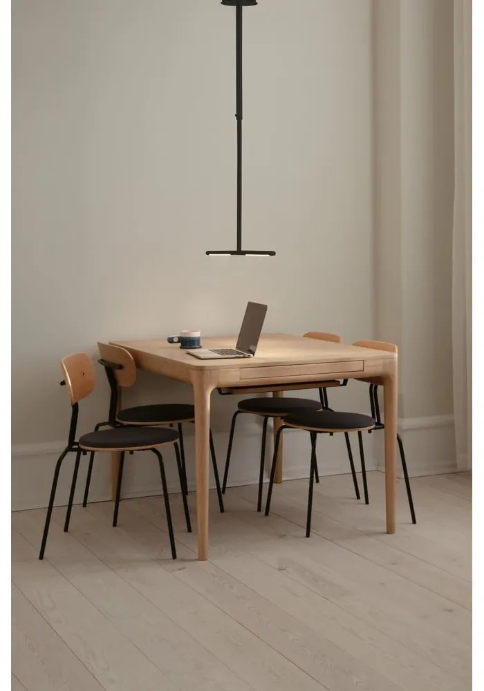 Czarna metalowa lampa wisząca LED z metalowym kloszem Omni Ceiling – UMAGE
