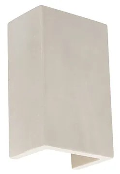 Industrialna lampa ścienna szara betonowa prostokątna - Meaux