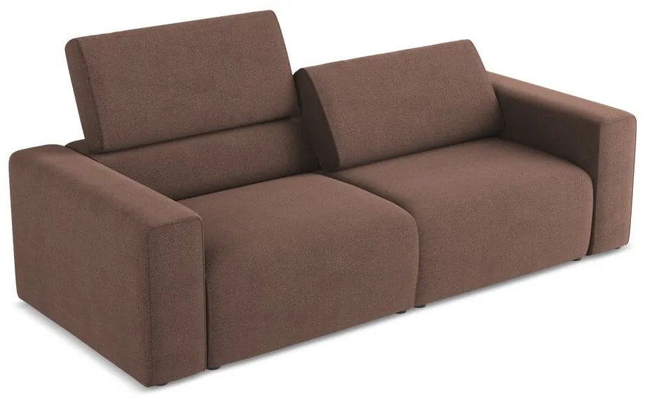 Różowa sofa modułowa 224 cm Kalea – Makamii