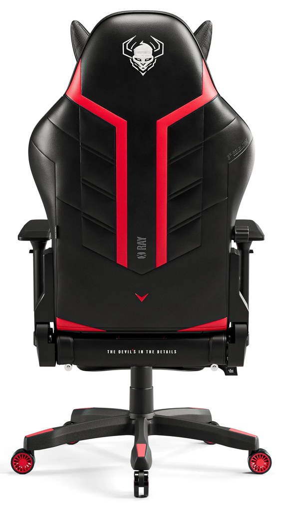 Fotel gamingowy Diablo X-Ray 2.0 Normal Size, czarno-czerwony