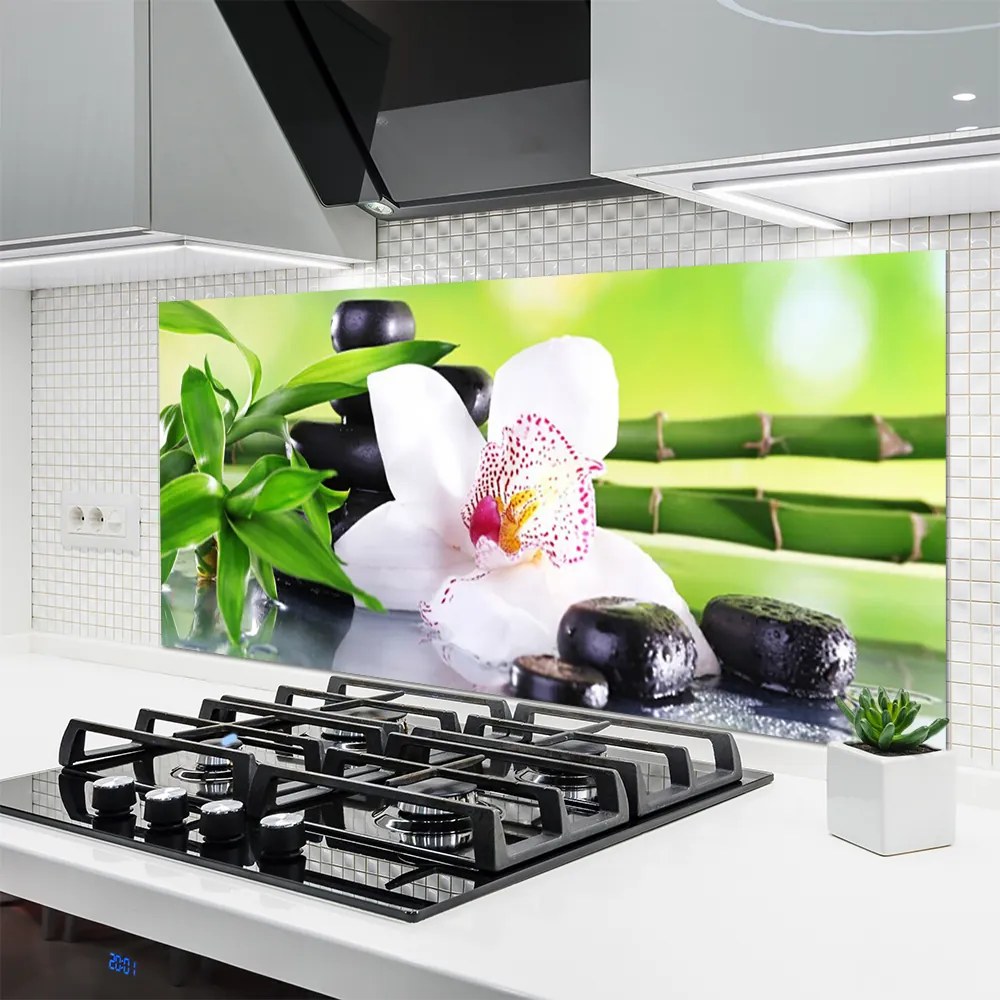 Szkło Dekoracyjne do Kuchni Orientalna Kompozycja z Bambusem