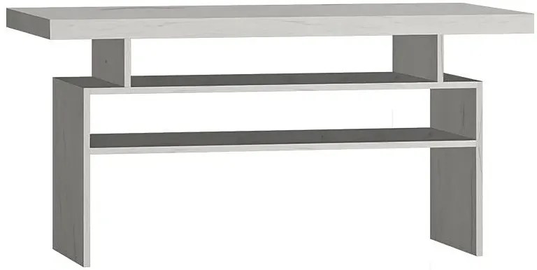 Ława dwupoziomowa kraft biały H1-E31