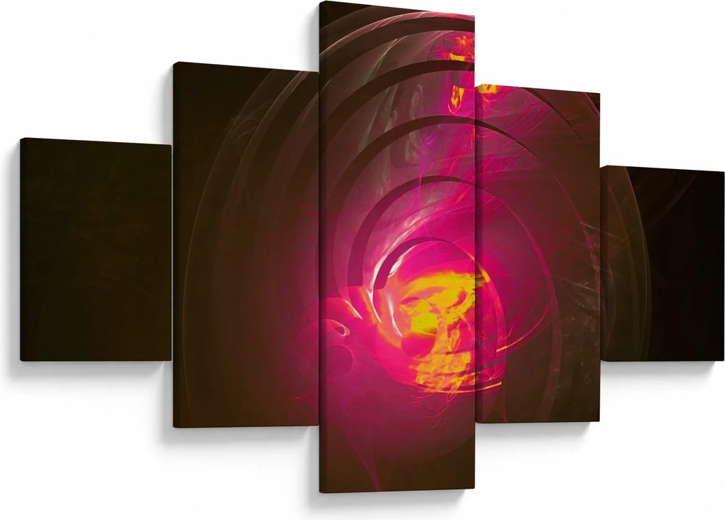 Obraz - abstrakcja spiralna (125x70 cm)