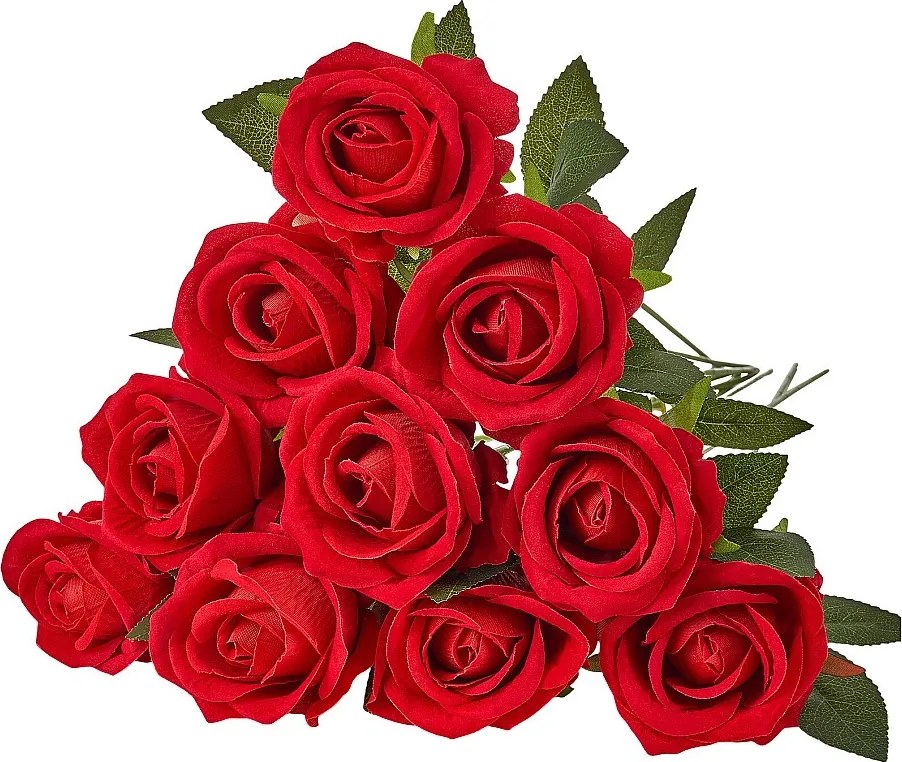 Sztuczna Róża SucceBuy Sztuczne Kwiaty 508 mm Bukiety Sztucznych Kwiatów, Realistyczny Wygląd z Główką Róży 70 mm Czerwone, Zestaw 500 Sztuk