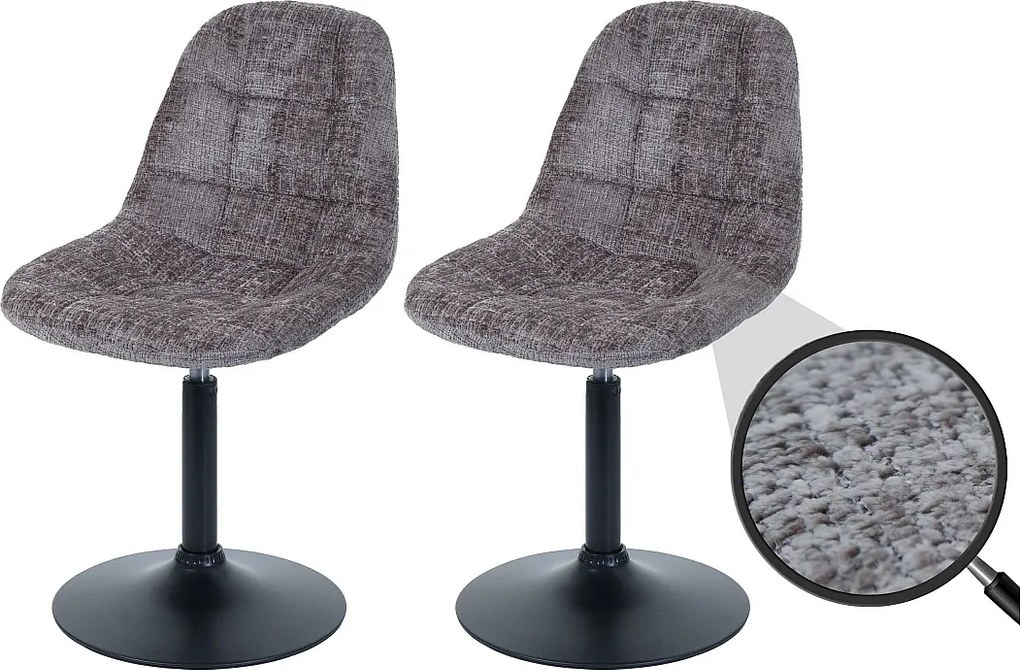 Krzesło do jadalni MCW-A60 (zestaw 2 szt.),  brązowe