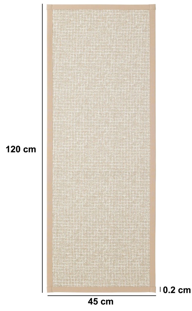 Podłużny chodnik do przedpokoju pleciony, 120 x 45 cm